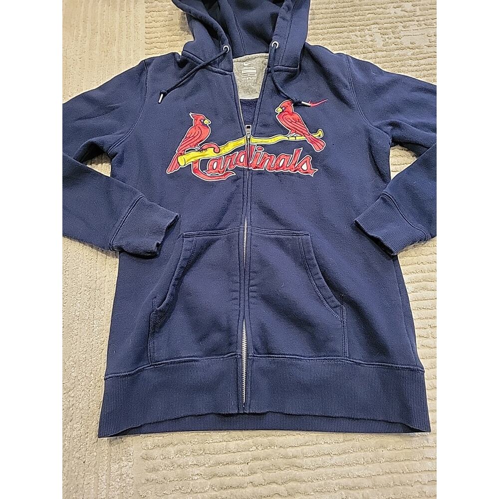 Nike St Louis Cardinals Hoodie Sweatshirt Baseball MLB Womens Large Adult Zip Up - Picture 4 of 6